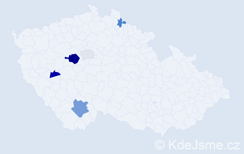 Příjmení: 'Kotršal', počet výskytů 12 v celé ČR