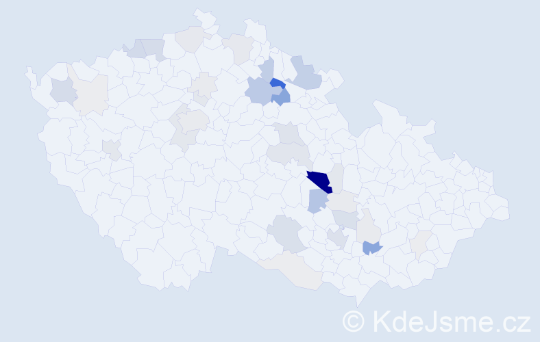 Příjmení: 'Drašar', počet výskytů 133 v celé ČR