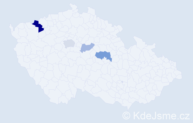 Příjmení: 'Vozanková', počet výskytů 10 v celé ČR