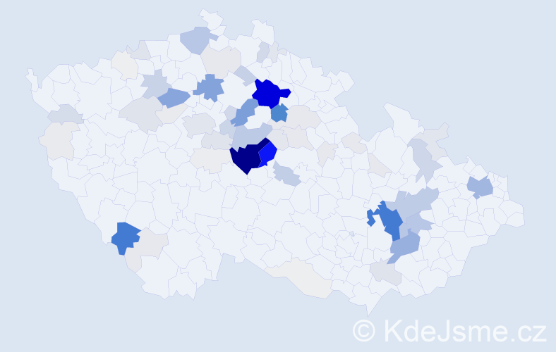 Příjmení: 'Čureja', počet výskytů 480 v celé ČR