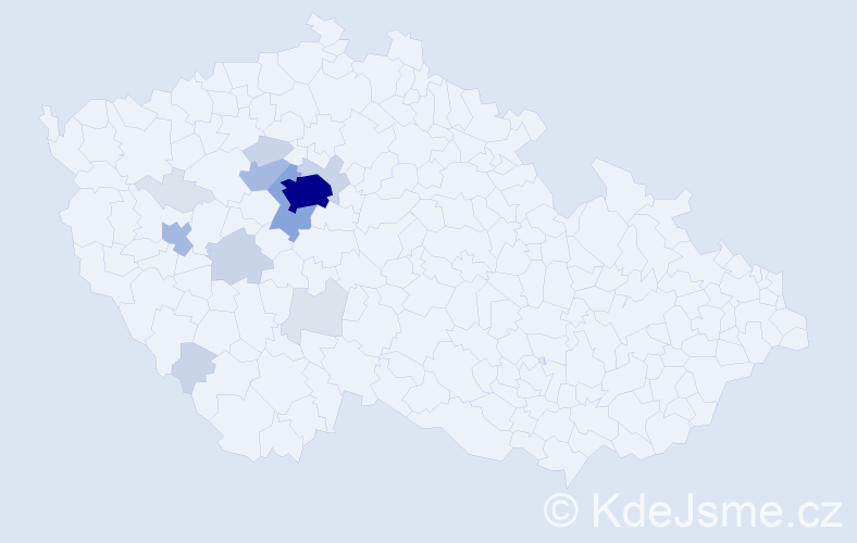 Příjmení: 'Venta', počet výskytů 50 v celé ČR