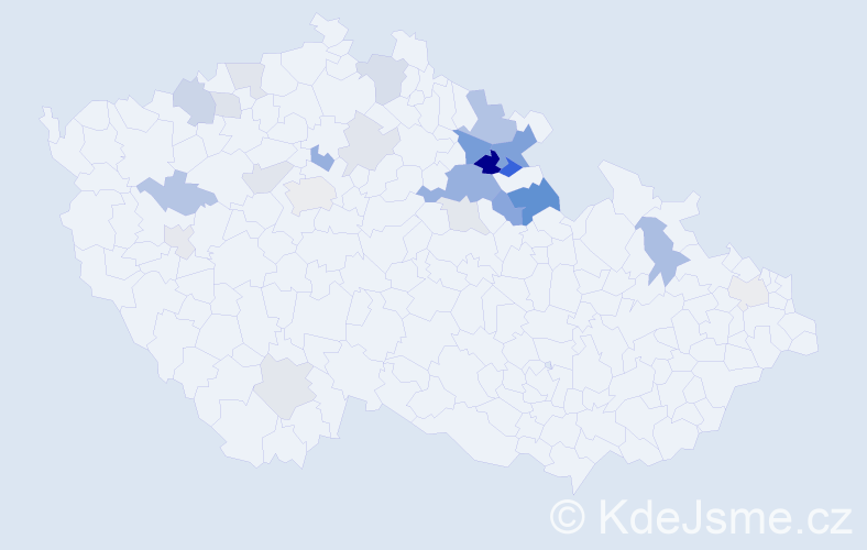 Příjmení: 'Plíštilová', počet výskytů 56 v celé ČR