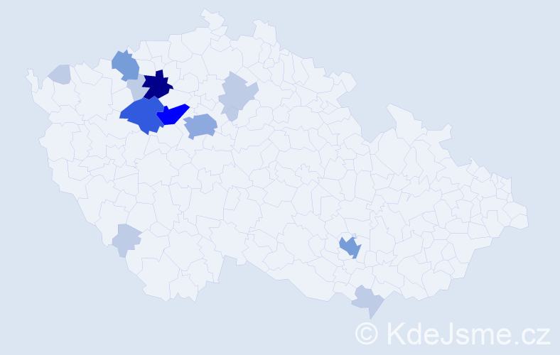 Příjmení: 'Vurbs', počet výskytů 38 v celé ČR