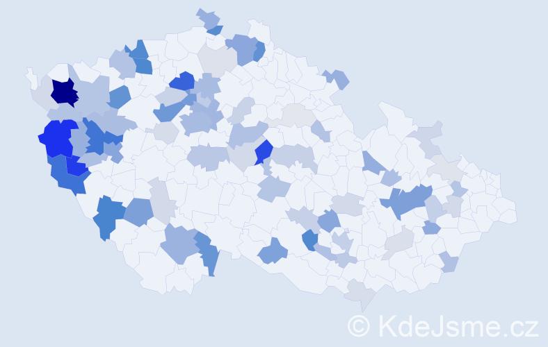 Příjmení: 'Egerová', počet výskytů 244 v celé ČR