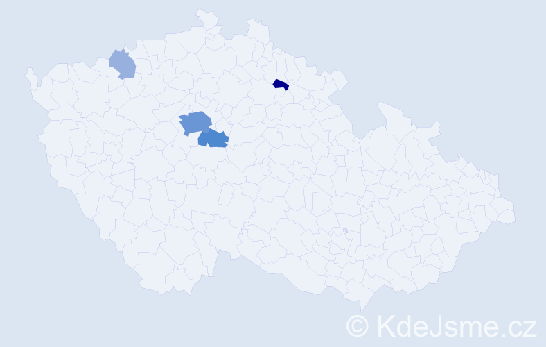 Příjmení: 'Myshchak', počet výskytů 22 v celé ČR