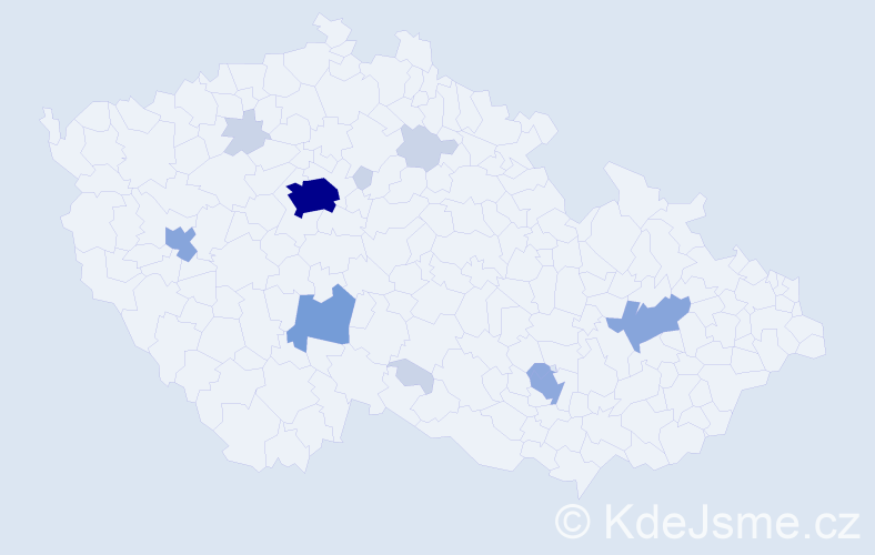Příjmení: 'Malyk', počet výskytů 31 v celé ČR