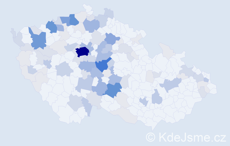 Příjmení: 'Přenosilová', počet výskytů 369 v celé ČR