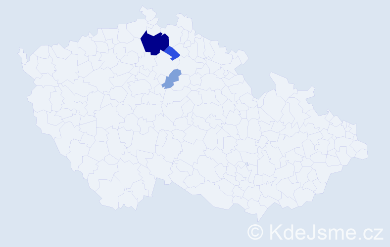Příjmení: 'Riljak', počet výskytů 9 v celé ČR