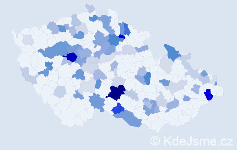 Příjmení: 'Tuma', počet výskytů 251 v celé ČR