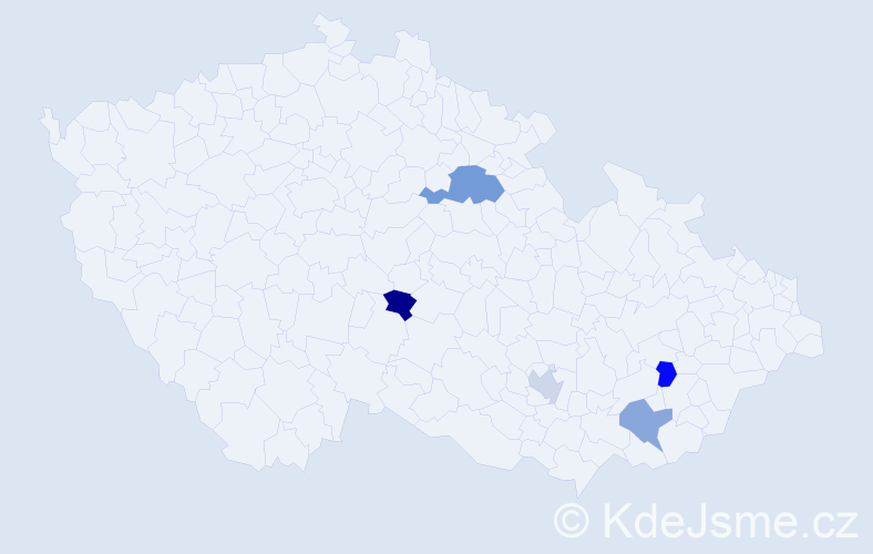 Příjmení: 'Shmano', počet výskytů 6 v celé ČR