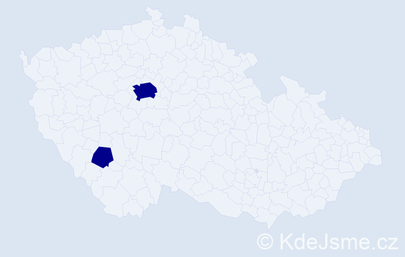 Příjmení: 'Hurej', počet výskytů 2 v celé ČR