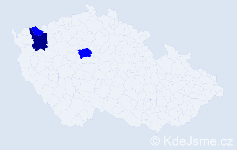 Příjmení: 'Kaljkovićová', počet výskytů 4 v celé ČR