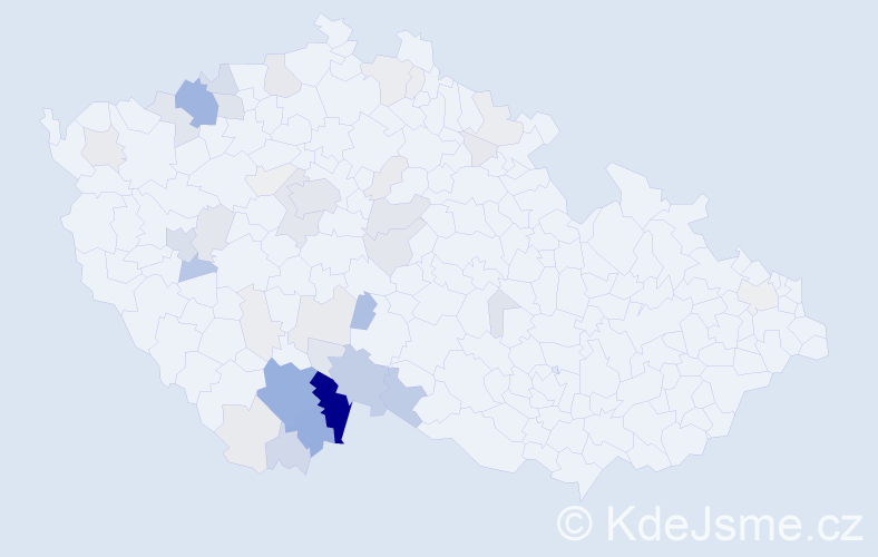 Příjmení: 'Kamišová', počet výskytů 180 v celé ČR