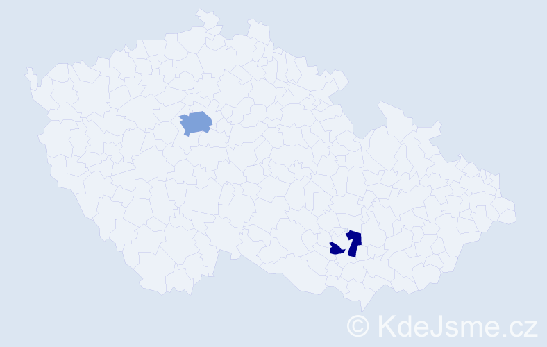 Příjmení: 'Anzenbacher', počet výskytů 4 v celé ČR
