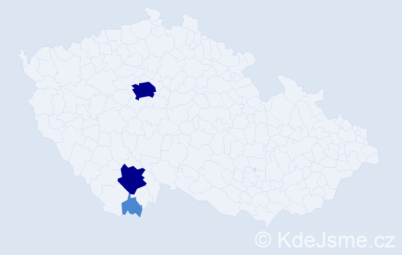 Příjmení: 'Strosserová', počet výskytů 7 v celé ČR