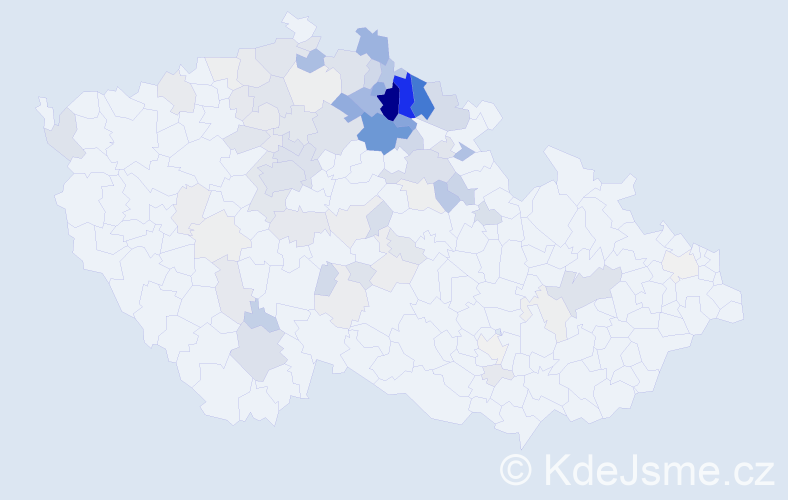 Příjmení: 'Kobrlová', počet výskytů 313 v celé ČR