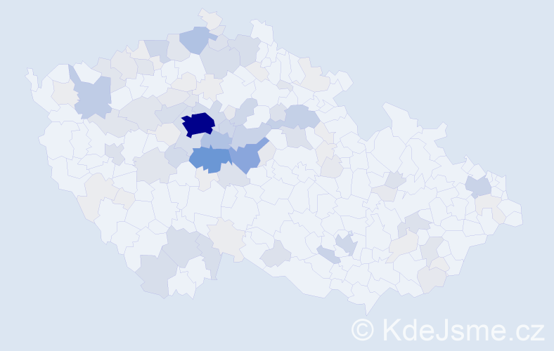 Příjmení: 'Šustová', počet výskytů 397 v celé ČR