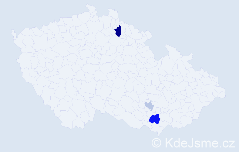 Příjmení: 'Landowska', počet výskytů 3 v celé ČR