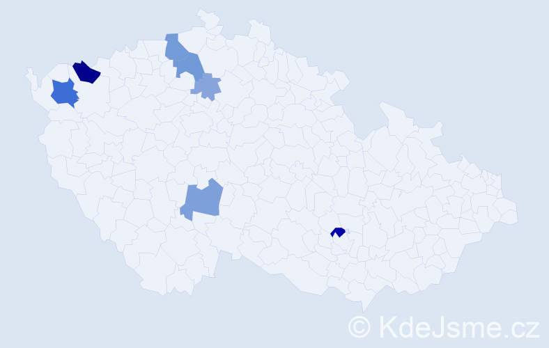 Příjmení: 'Burčová', počet výskytů 17 v celé ČR
