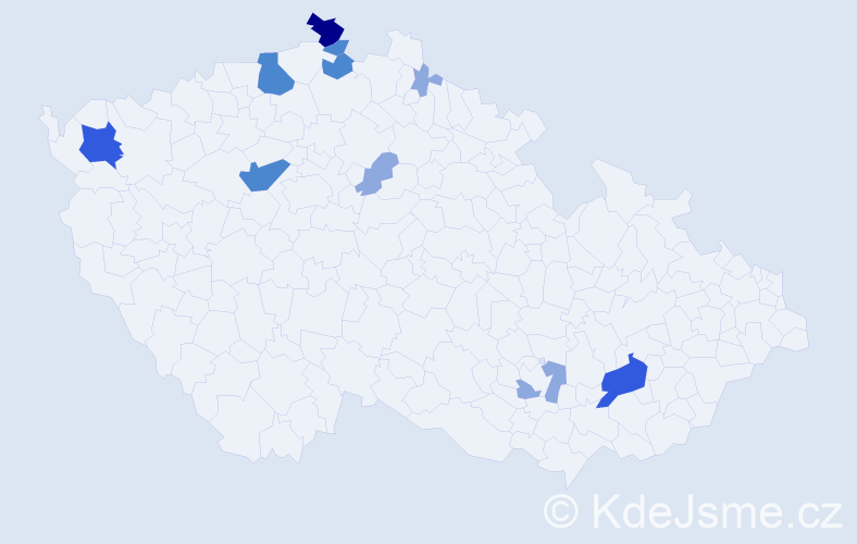 Příjmení: 'Friese', počet výskytů 22 v celé ČR