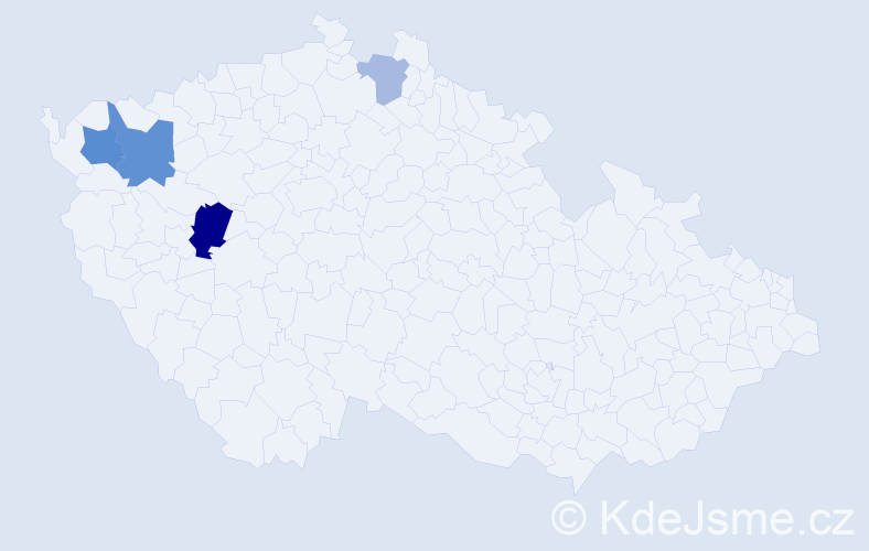 Příjmení: 'Dorundová', počet výskytů 8 v celé ČR