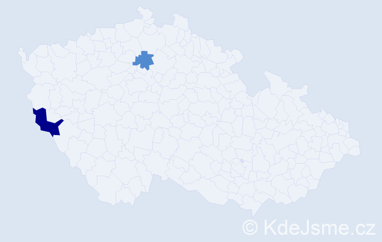 Příjmení: '"Pekár-Hudák"', počet výskytů 3 v celé ČR