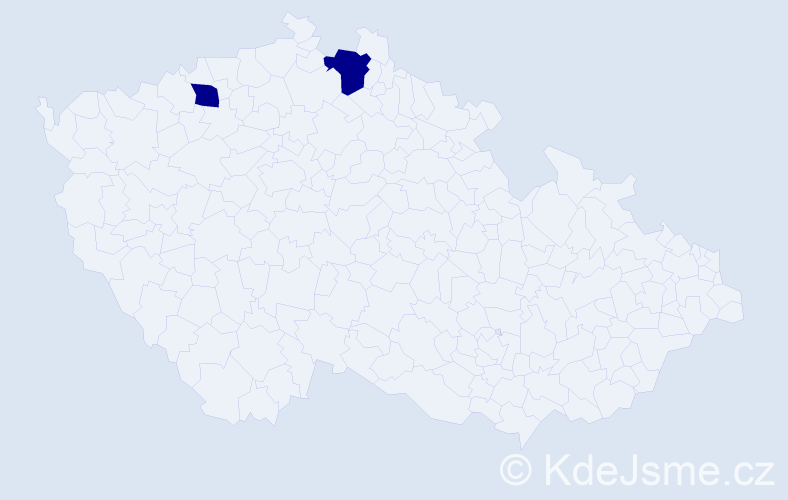 Příjmení: 'Trochca', počet výskytů 2 v celé ČR