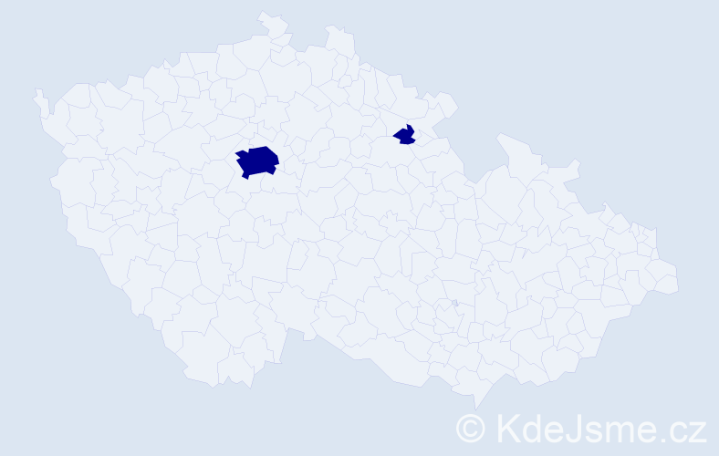 Příjmení: 'Műhlstein', počet výskytů 2 v celé ČR