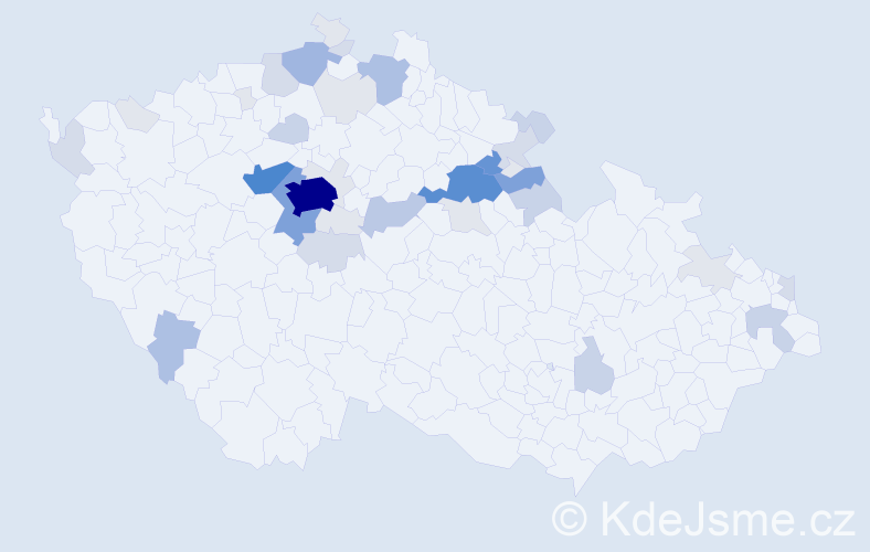 Příjmení: 'Panenka', počet výskytů 161 v celé ČR