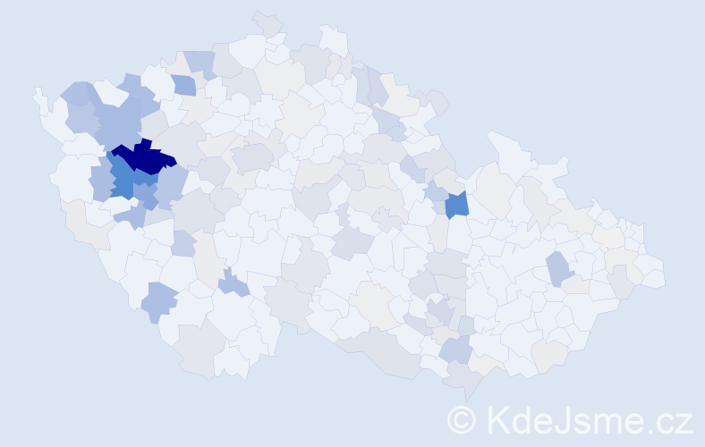 Příjmení: 'Hanzlíčková', počet výskytů 456 v celé ČR