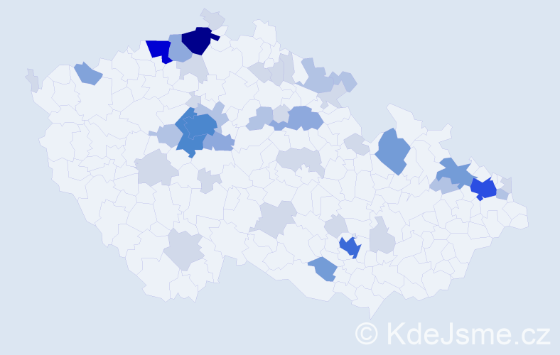 Příjmení: 'Fleischer', počet výskytů 125 v celé ČR