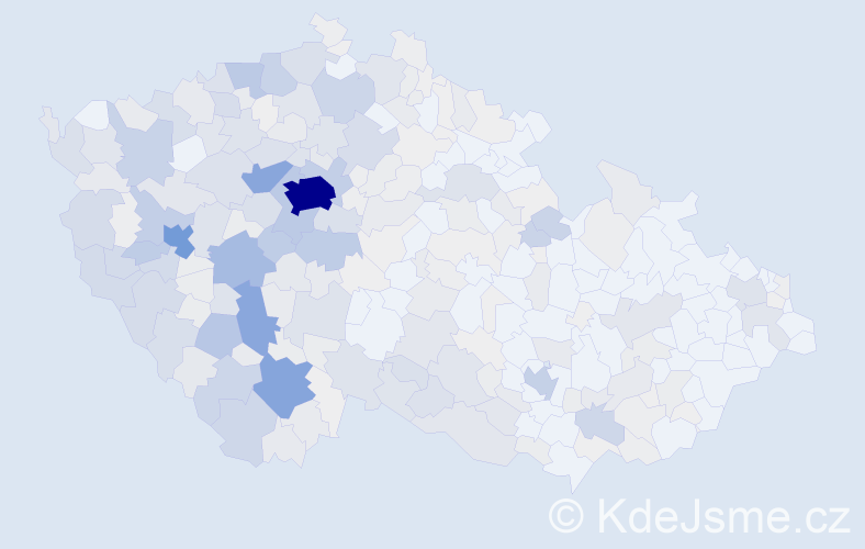 Příjmení: 'Mařík', počet výskytů 1619 v celé ČR
