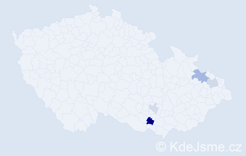 Příjmení: 'Ratkidis', počet výskytů 4 v celé ČR