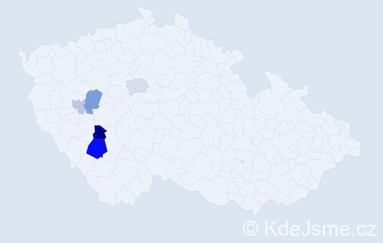 Příjmení: 'Kylberger', počet výskytů 16 v celé ČR