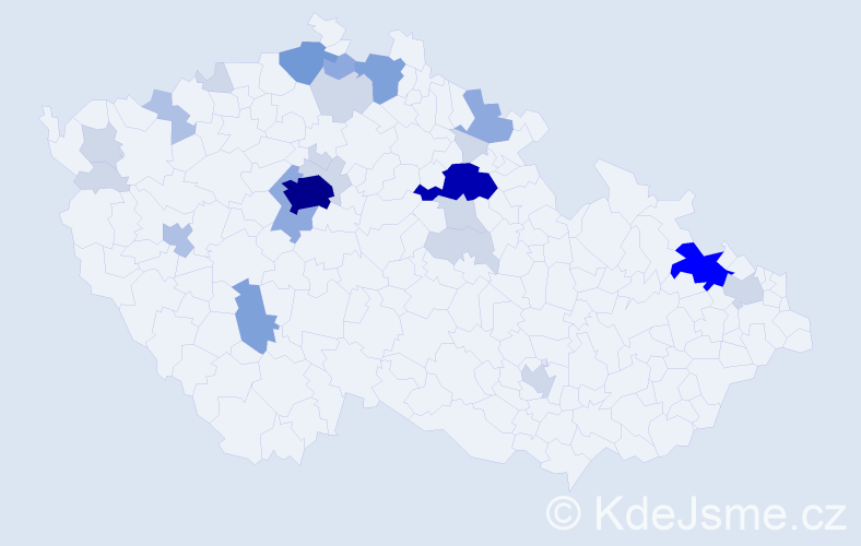 Příjmení: 'Poldová', počet výskytů 78 v celé ČR
