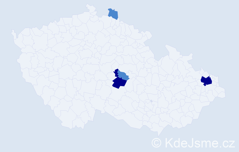 Příjmení: 'Tarabčák', počet výskytů 8 v celé ČR
