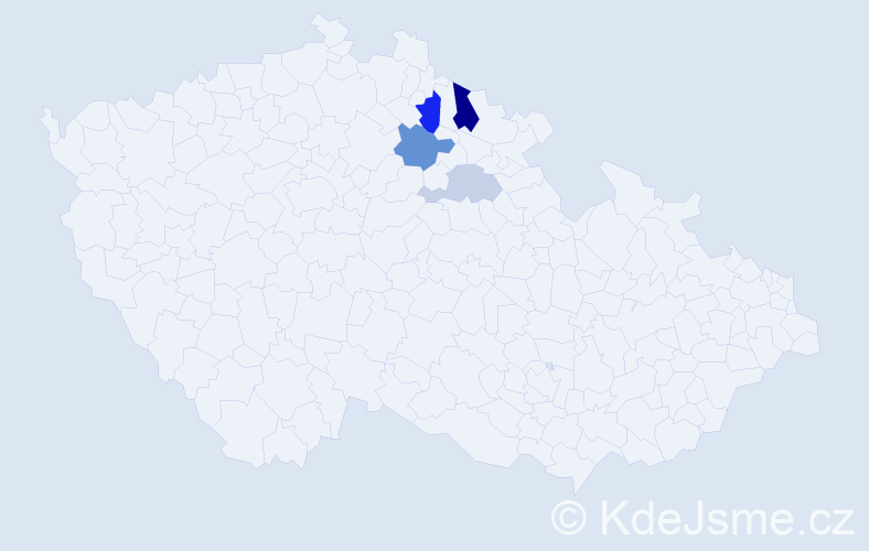 Příjmení: 'Portyk', počet výskytů 8 v celé ČR