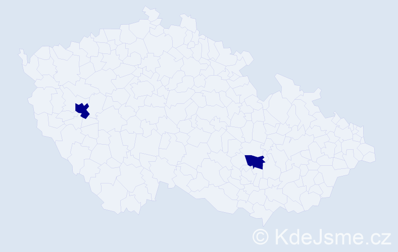 Příjmení: 'Munkhdelger', počet výskytů 2 v celé ČR