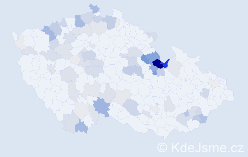 Příjmení: 'Kašková', počet výskytů 278 v celé ČR