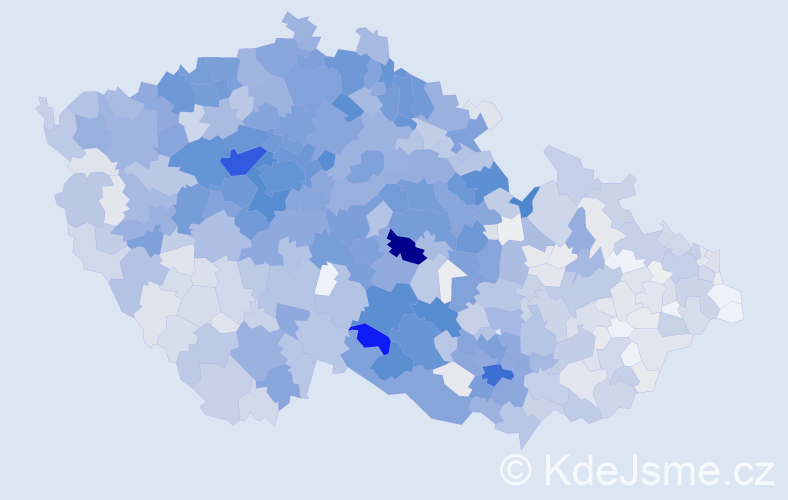 Příjmení: 'Čermák', počet výskytů 7955 v celé ČR