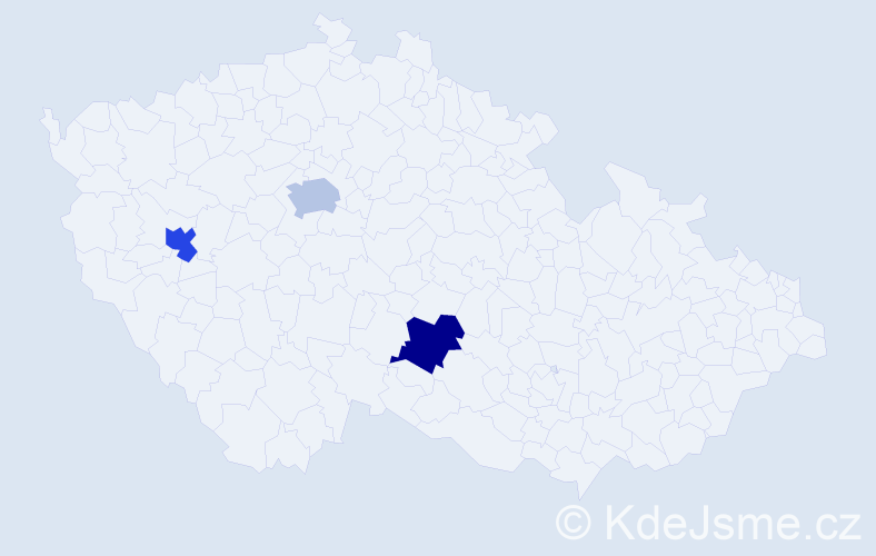 Příjmení: 'Letnyanchyn', počet výskytů 3 v celé ČR