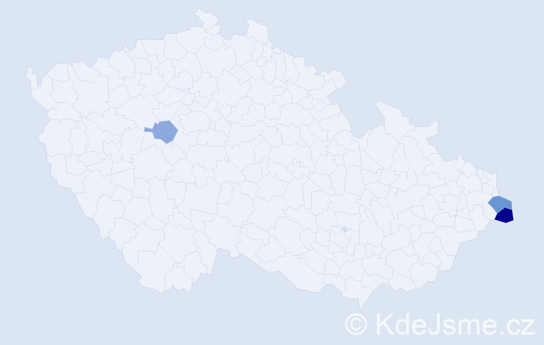 Příjmení: 'Karpecká', počet výskytů 17 v celé ČR