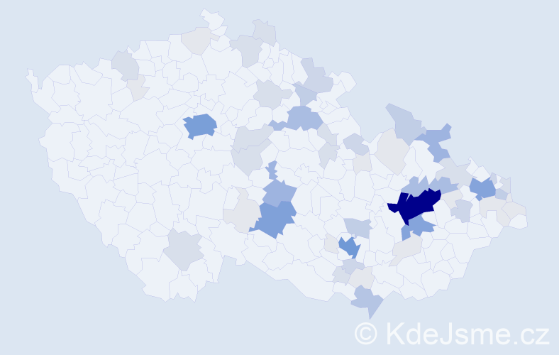 Příjmení: 'Polzer', počet výskytů 203 v celé ČR