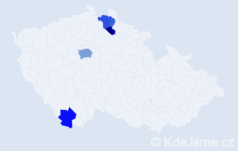 Příjmení: 'Schaeferová', počet výskytů 11 v celé ČR