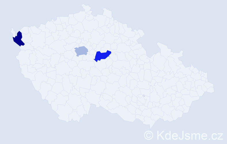 Příjmení: 'Hrytsko', počet výskytů 4 v celé ČR