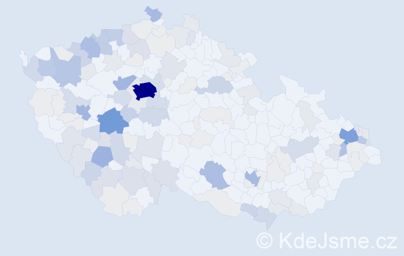 Příjmení: 'Hlinka', počet výskytů 523 v celé ČR