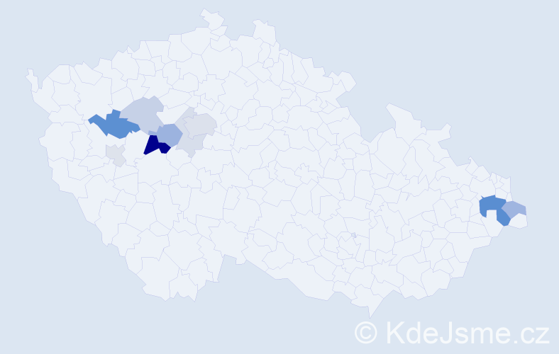 Příjmení: 'Eschnerová', počet výskytů 29 v celé ČR