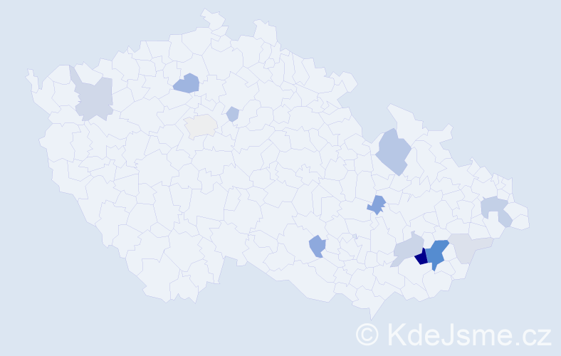 Příjmení: 'Landsfeld', počet výskytů 45 v celé ČR