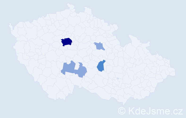 Příjmení: 'Entlicherová', počet výskytů 17 v celé ČR