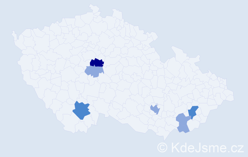 Příjmení: 'Burcev', počet výskytů 13 v celé ČR